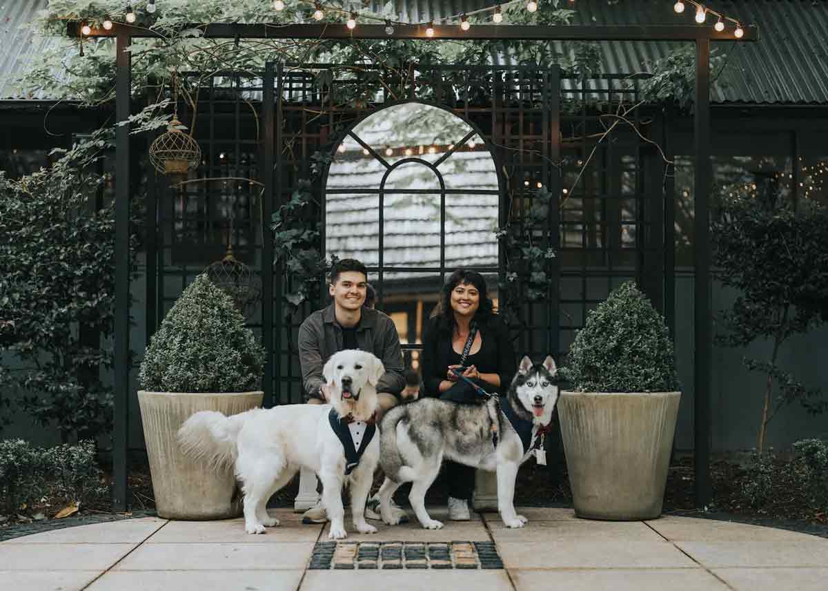 Mrs Barker's Pet Services - wedding day dog chaperone Melbourne