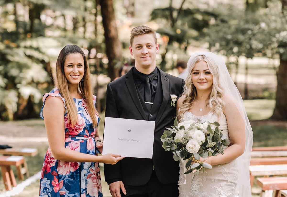 LaVie Celebrations - dog-friendly wedding celebrant Perth